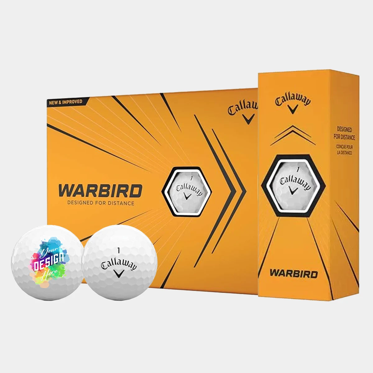 Callaway® 12 Pack Warbird Golf Balls with Custom Imprints 1