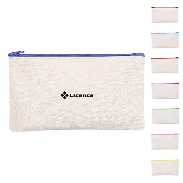 Custom 10 oz Canvas Pencil Pouch with Zipper — Office Organization & Gifting Essential 1