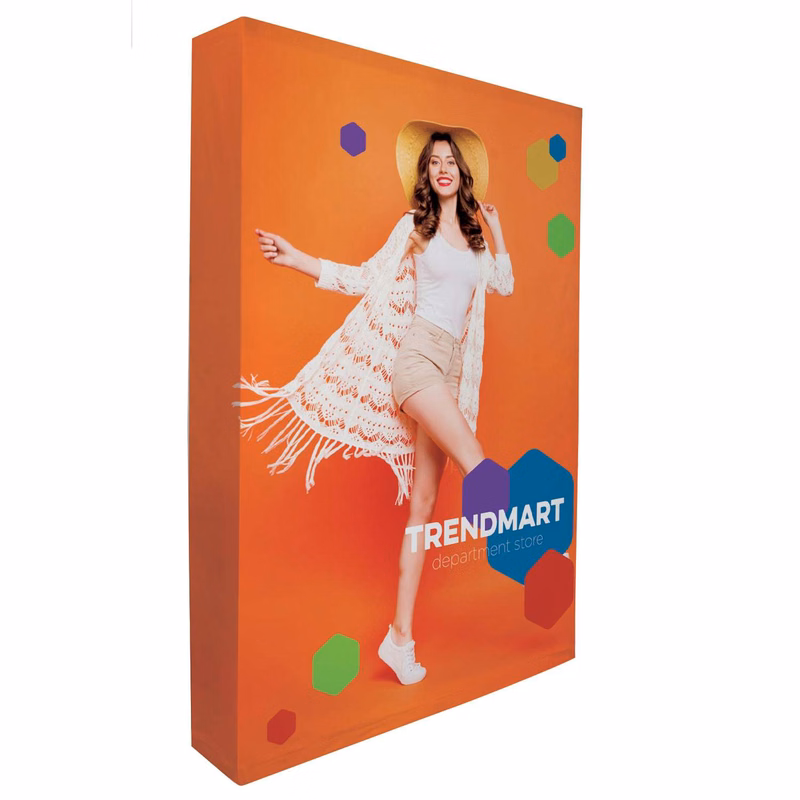5' Straight Splash Floor Display Wrap Kit (Block-Out Fabric)