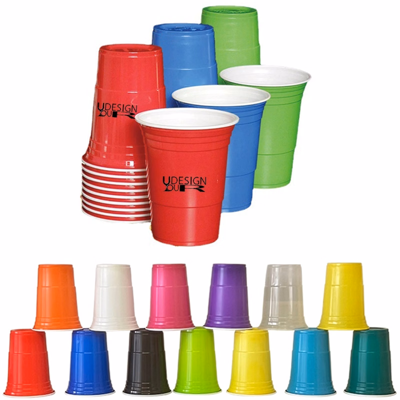 16 Oz. Promo Disposable Plastic Party Stadium Cup
