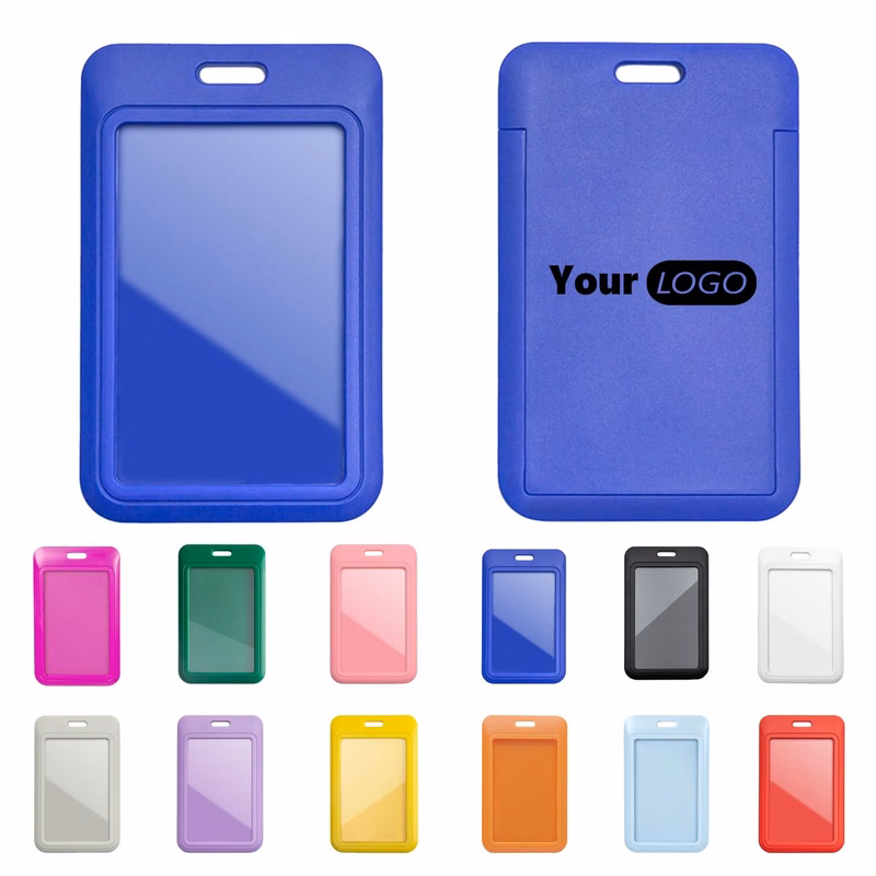 Vertical Sliding ID Badge Plastic Holder