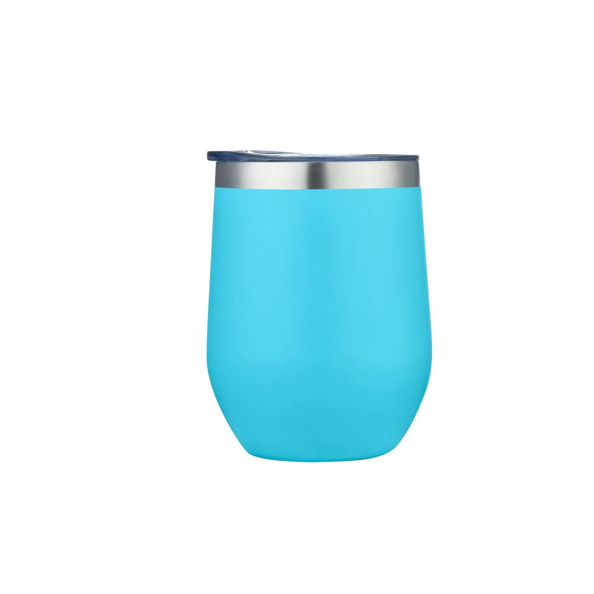 Endura 12 oz Light Blue Double Wall SS Vacuum Wine Cup 1