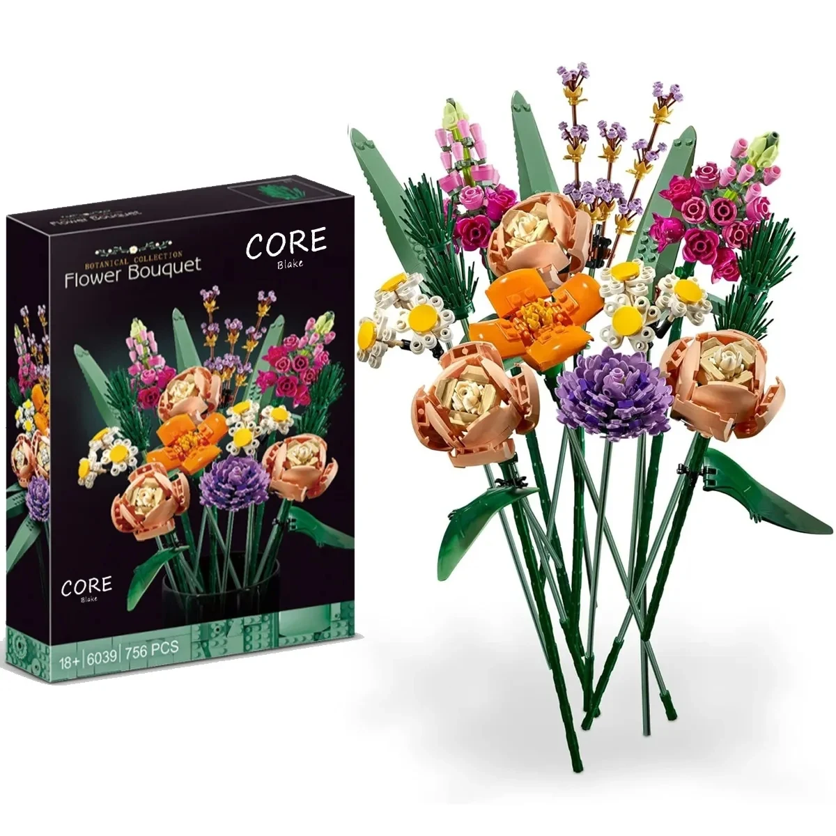 Botanical Collection Flower Bouquet Building Set 1
