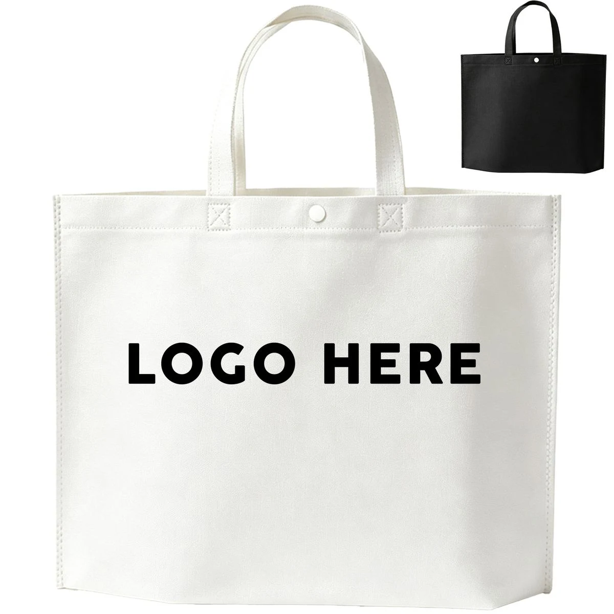 Spacious Tote Bag Made of Thick Non?Woven Material Sized 16.5*12.6*3.9 Inches 1