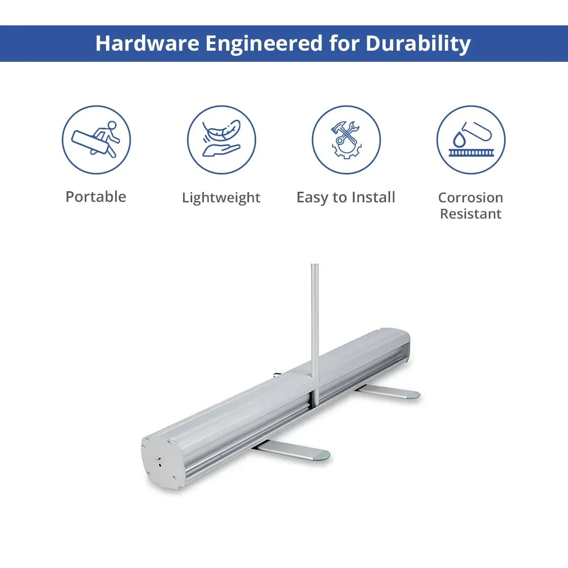 Economy Roll up Stand - Hardware only 1