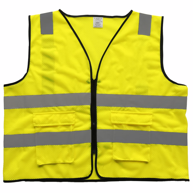 Diamond Mesh Zipper Safety Vest