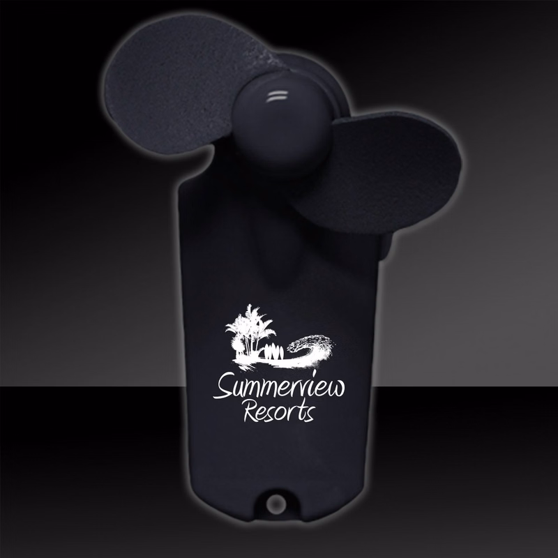 Black 3 3/4" Handheld Mini Fans