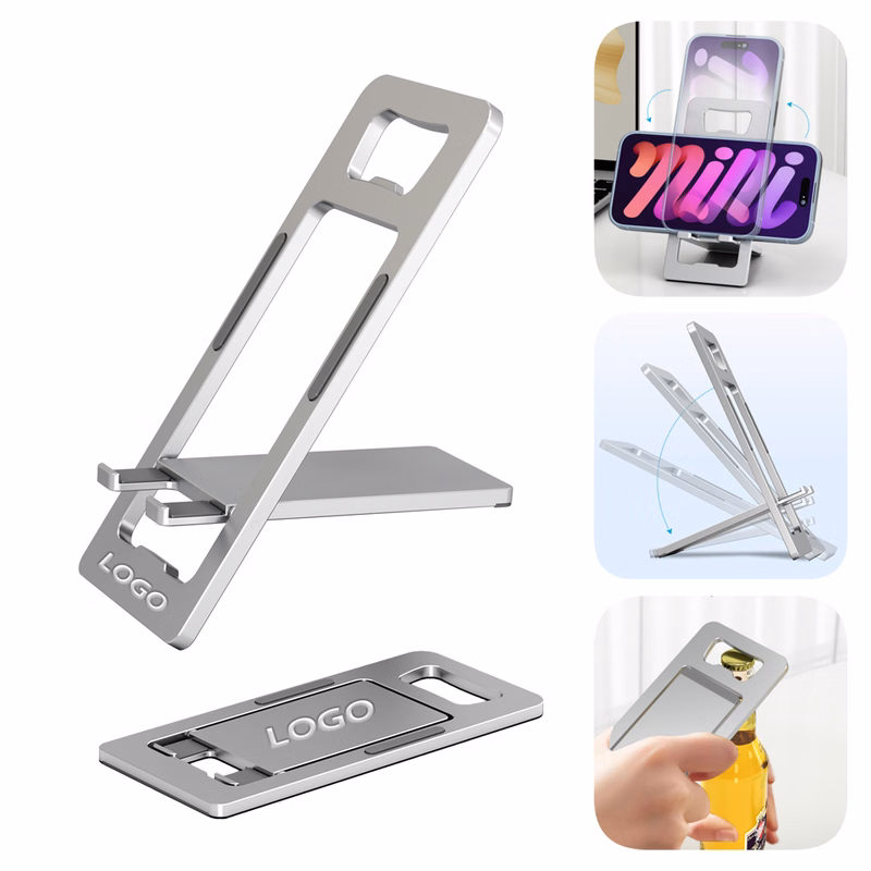 Card-type Foldable Aluminum Phone Holder