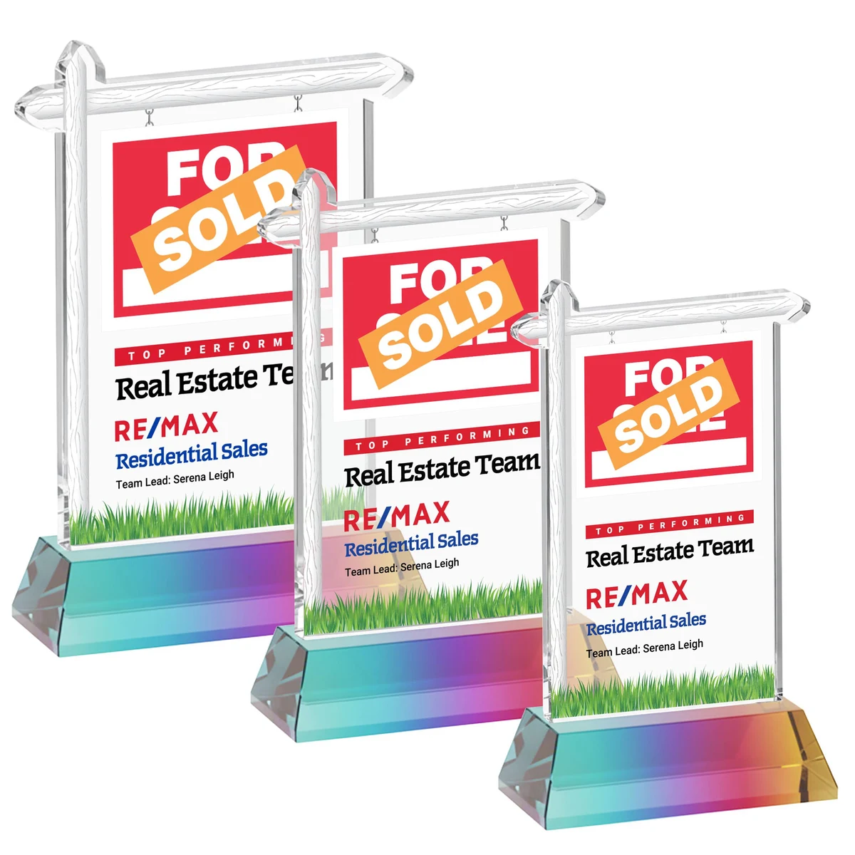 Real Estate VividPrint™ Award on Hartford Base - Prismatic 1