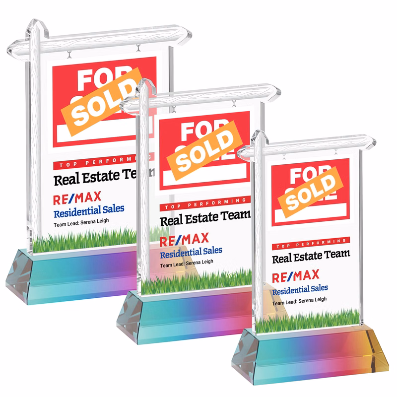 Real Estate VividPrint™ Award on Hartford Base - Prismatic