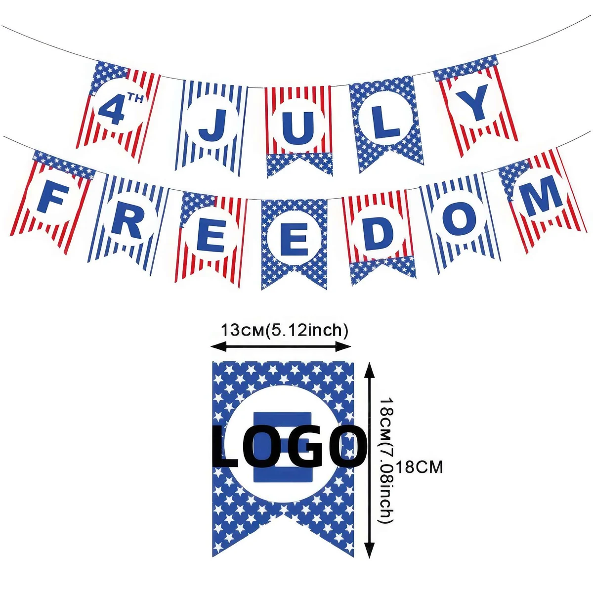 Bunting American Flag Patriotic Banner for Independence Day 1