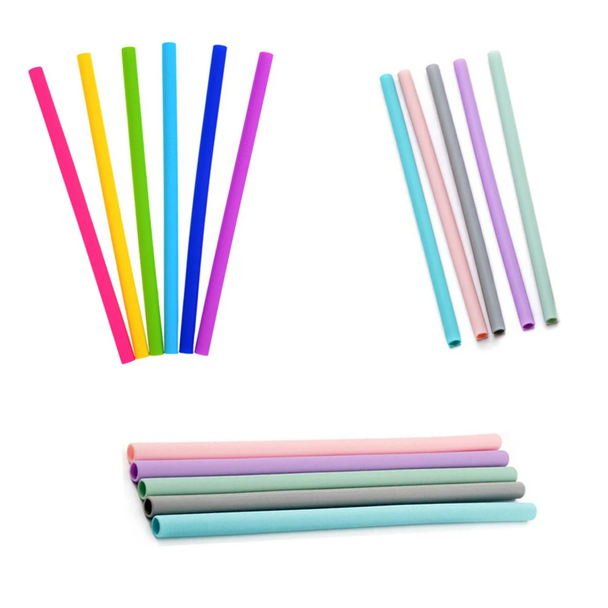 Reusable Silicone Drinking Straws 1