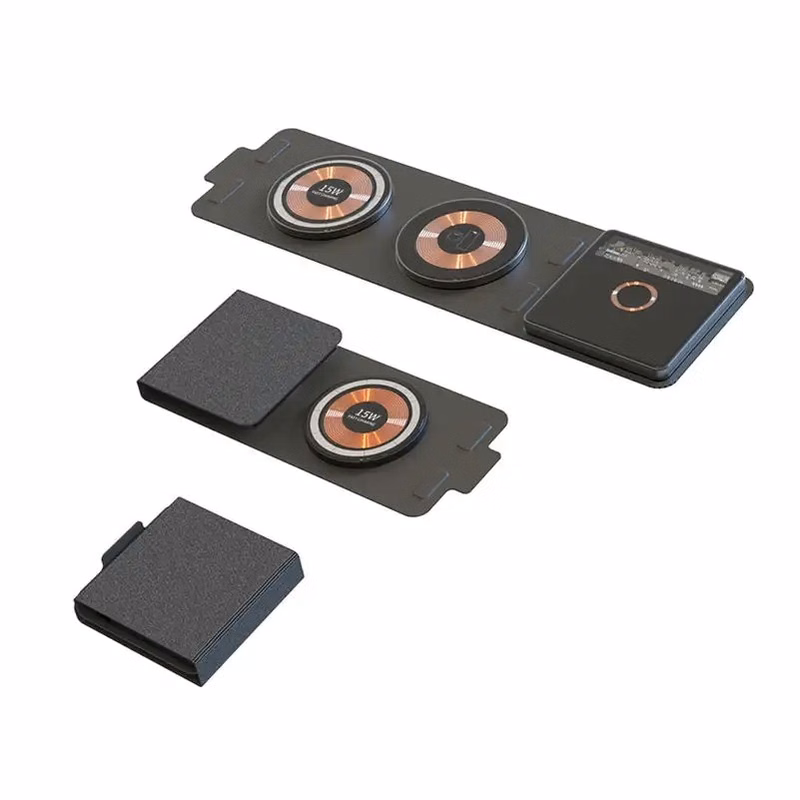 Foldable Wireless Charging Station With Adapter