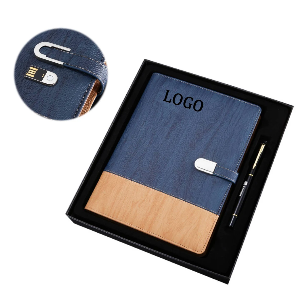 Notebook w/Power Bank & Flash Drive/Pen Gift Set 1