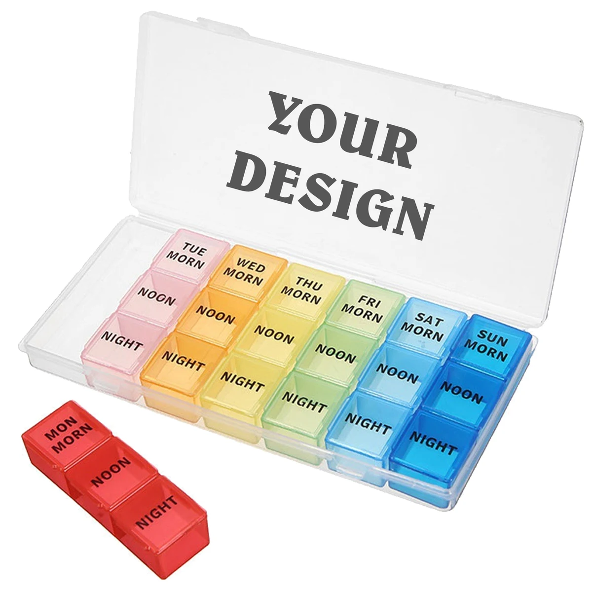 Rainbow Color Pill Case 1