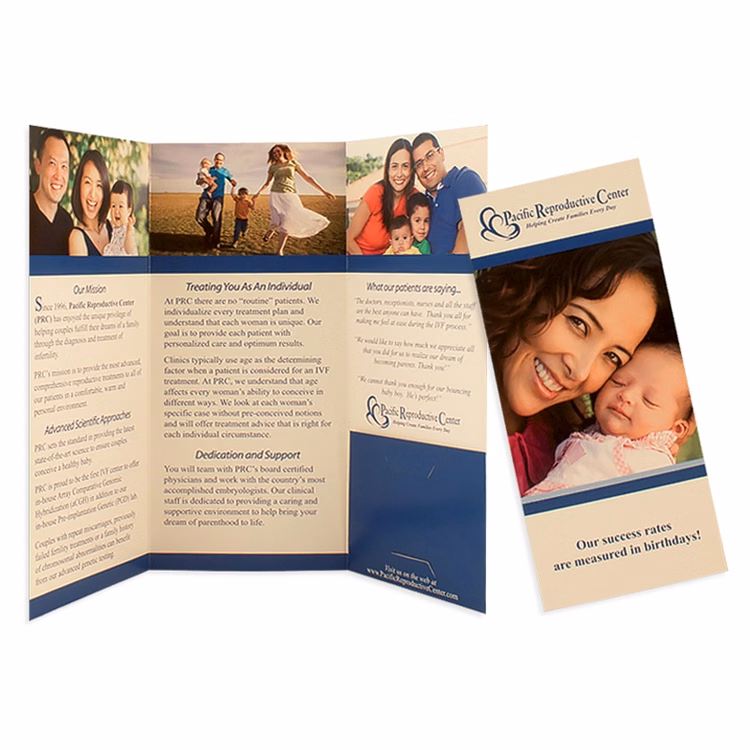 Small Presentation Folders with Three Panels, One Right Pocket