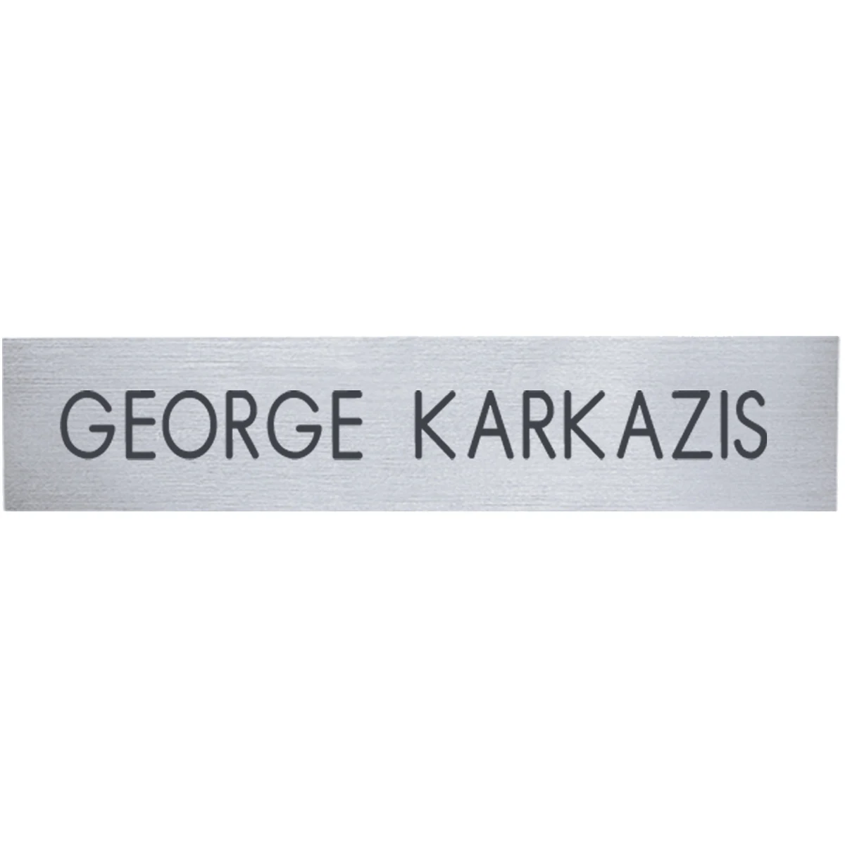 2-Ply Plastic Desk & Wall Plate Engraved Only: 10" x 2" 1