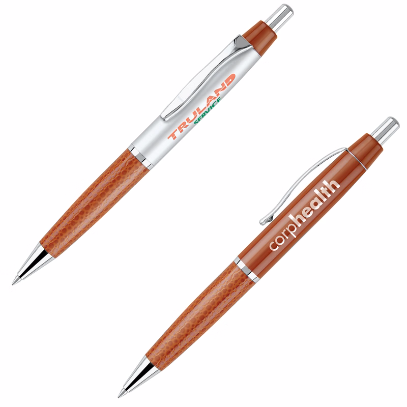Castor Click Action Pen with Leatherette Grip