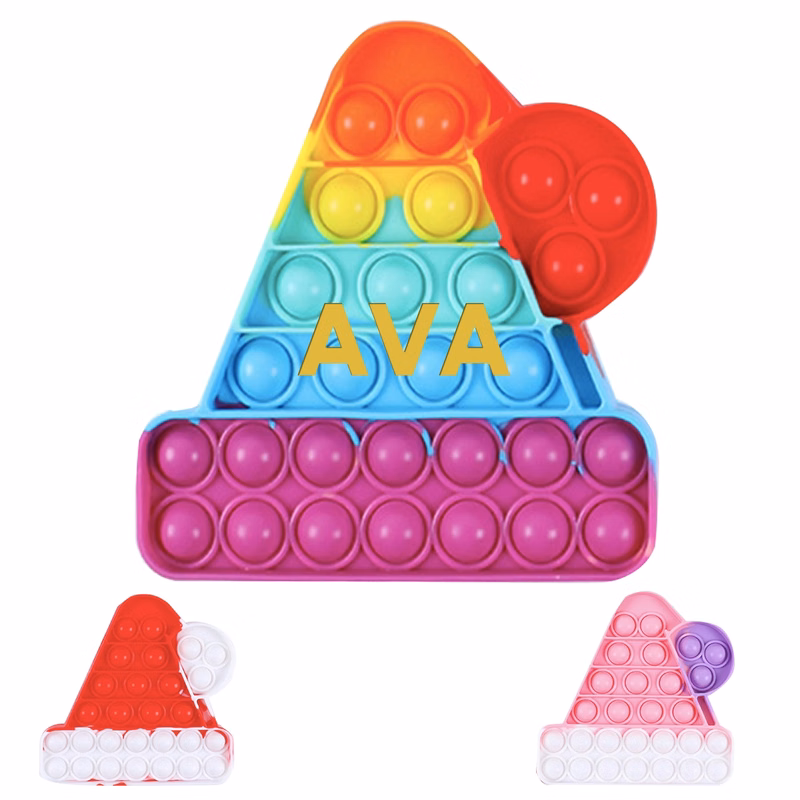 Rinbow Christmas Hat Poper Toy
