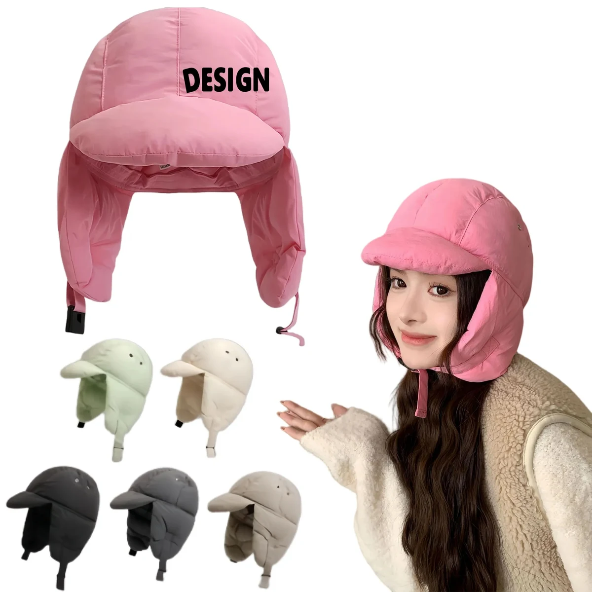 Warm Windproof Ear Flap Hat For Outdoor Sports 1