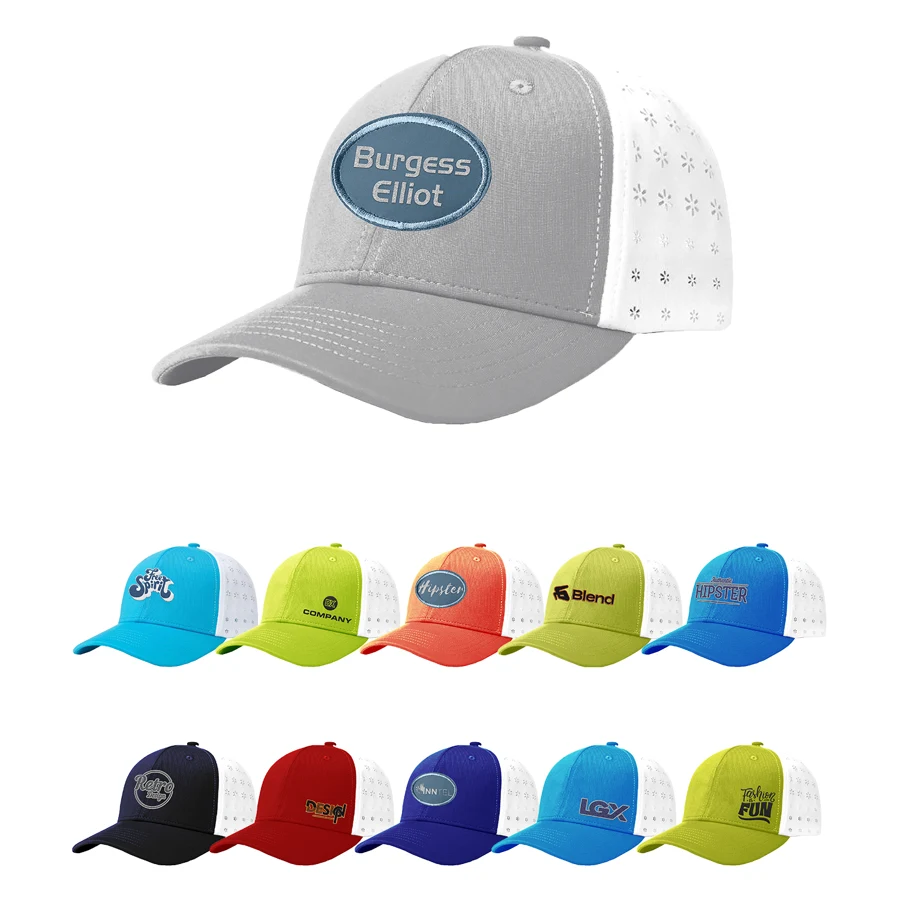 Premium Hyper Cool Sublimation 6 Panel Cap - High, Medium, 1