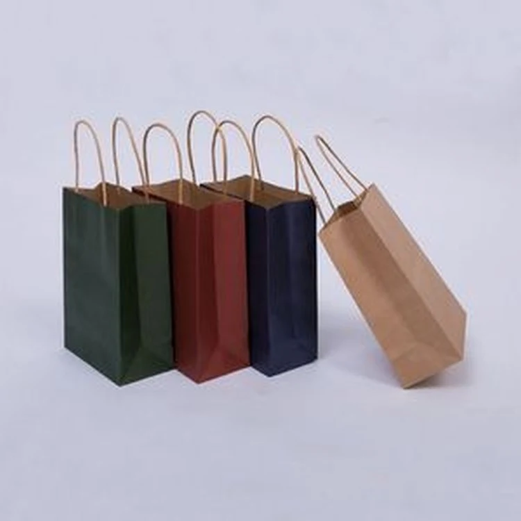 Luxury Party Paper Gift Bag w/ Twisted Raffia Handles 1