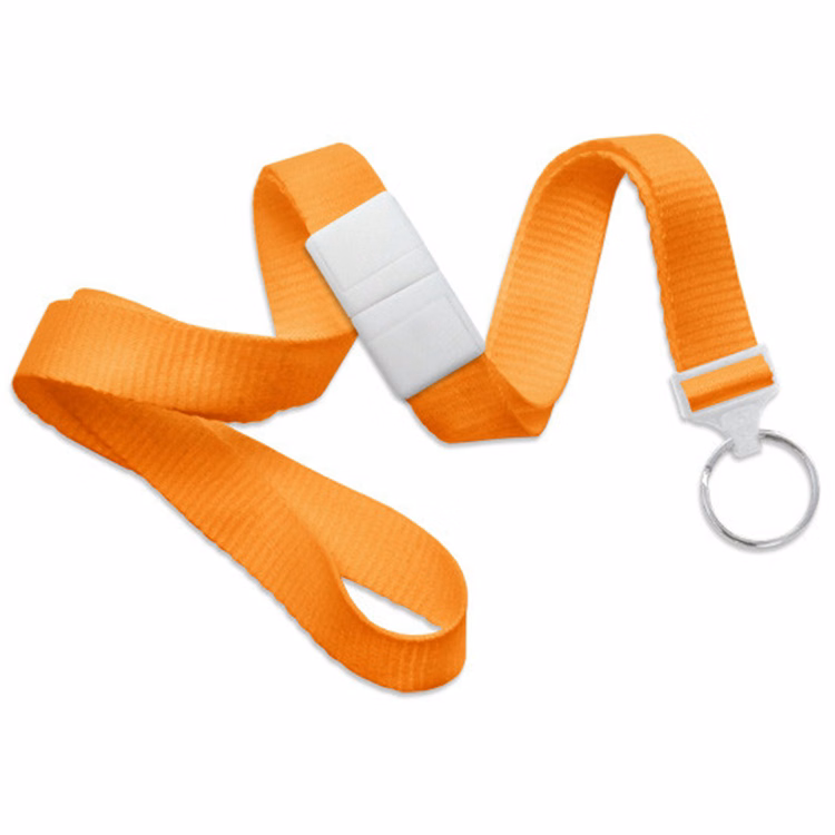 5/8" Breakaway Blank Lanyard with Split Ring
