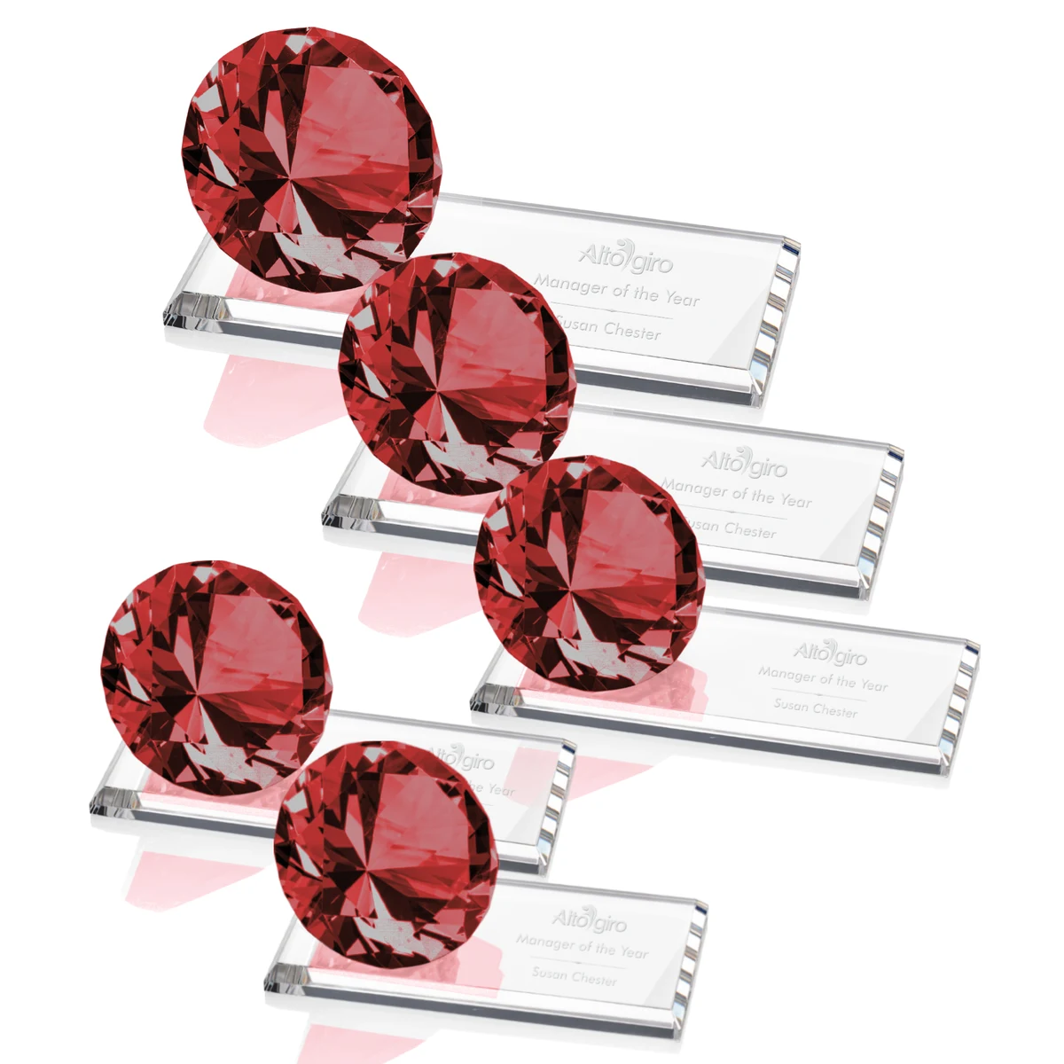 Gemstone Award on Starfire - Ruby 1