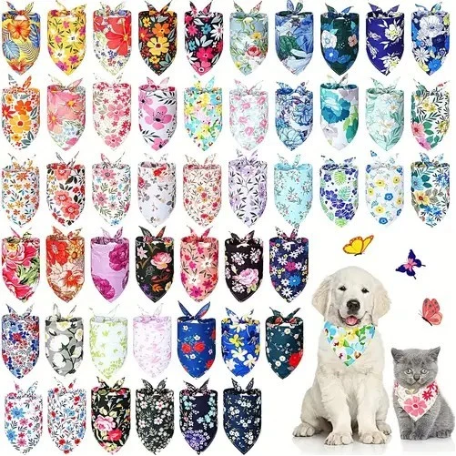 Polyester Full Color Dog Triangle Bandana (27.6" X 13") 1