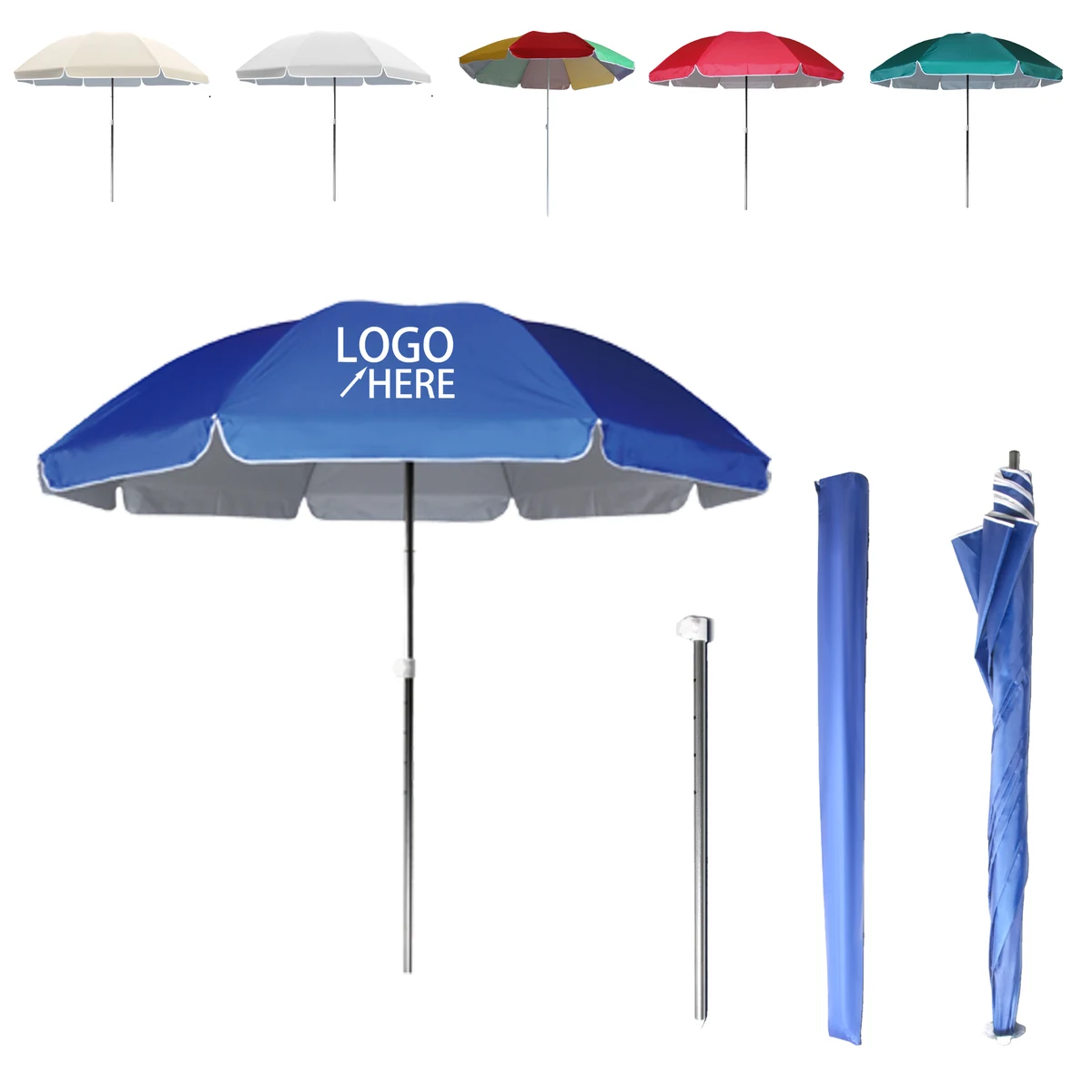 Steel and Oxford Cloth Outdoor Sunshade Umbrella 1
