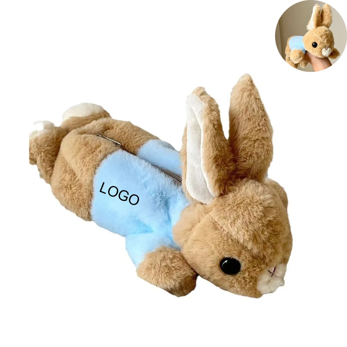 Cute Plush Rabbit Pencil Pouch 1