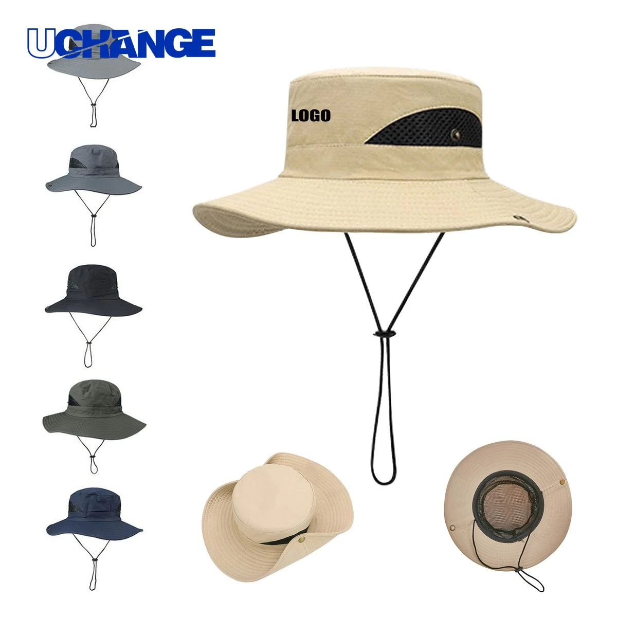 Dual-Use Mesh Cowboy Fisherman Bucket Hat 1