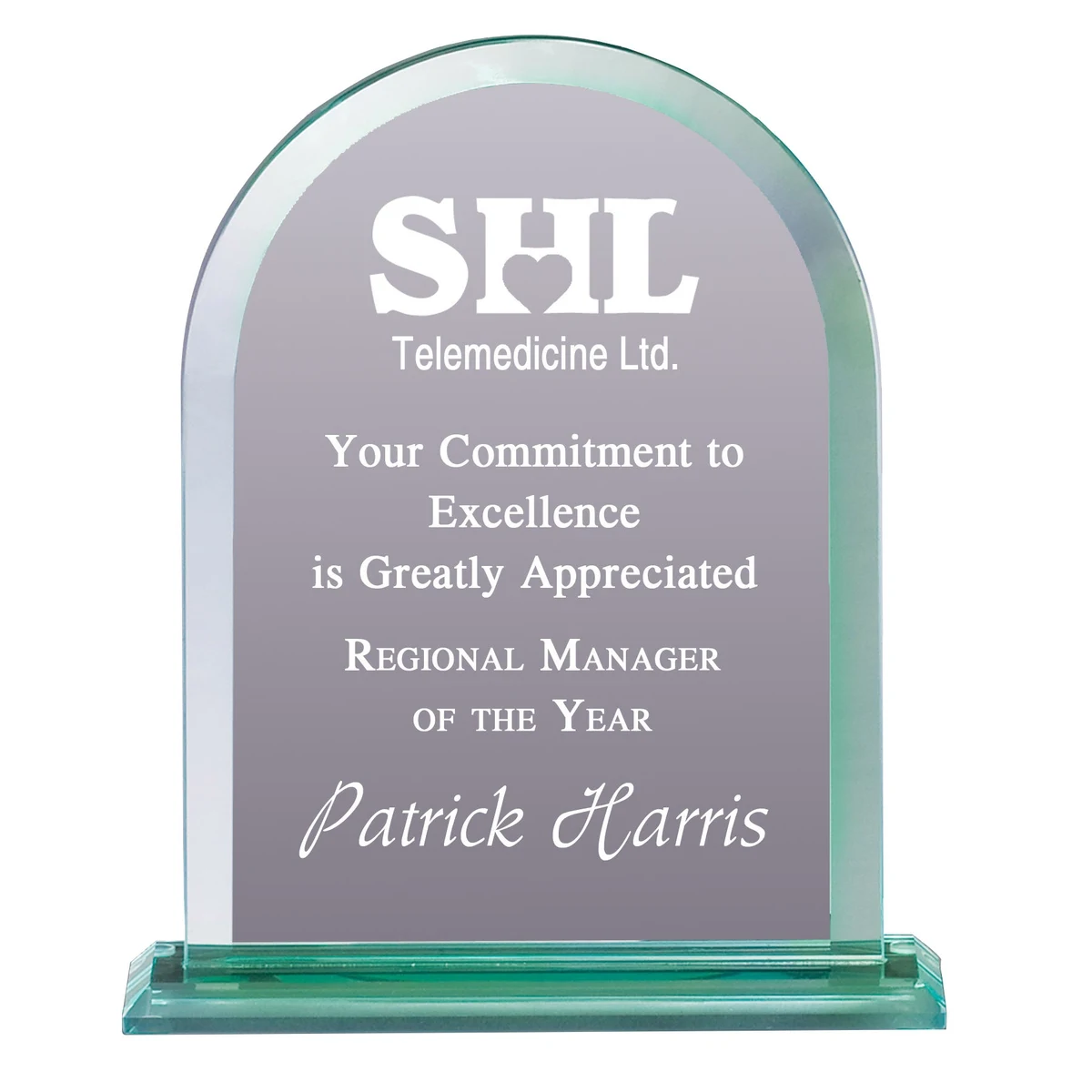 Glass Dome Plaque 1