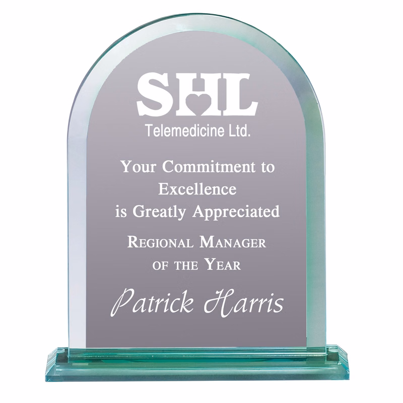 Glass Dome Plaque