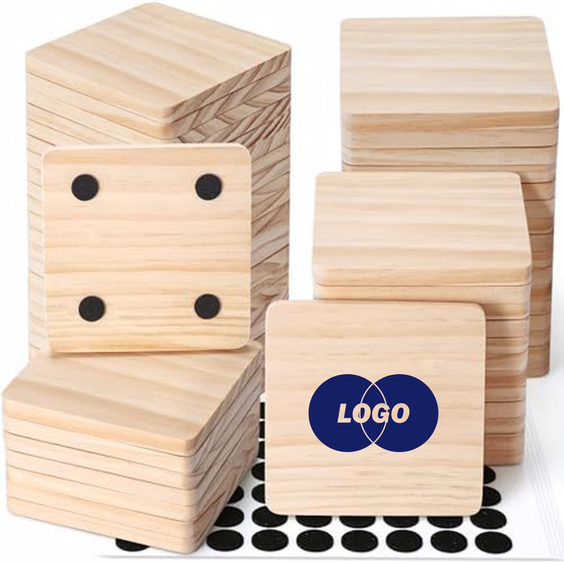 Minimalist Pine Round Coaster Insulation Mat