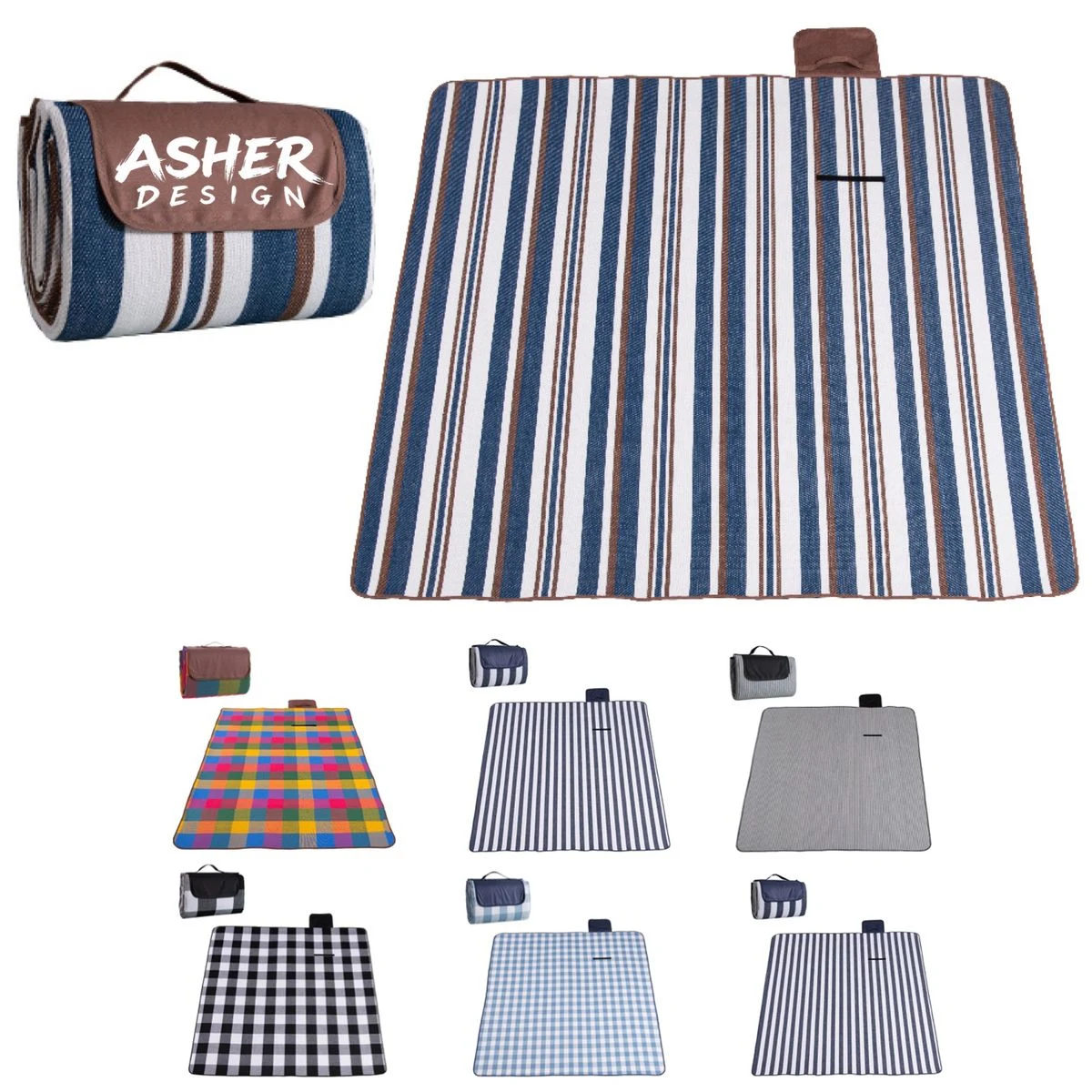 60x80" Padded Waterproof Picnic Blanket 1