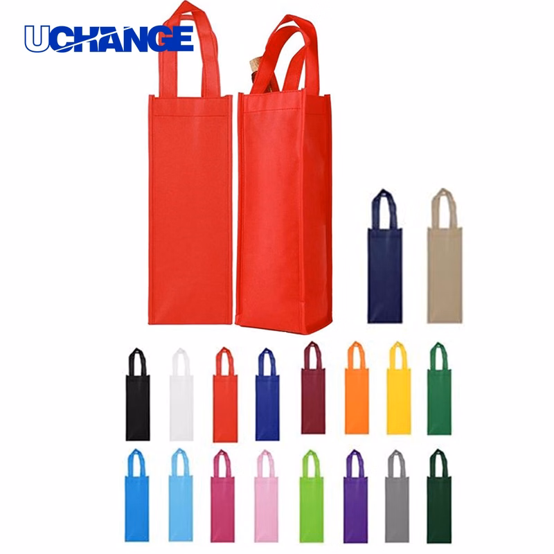 Non-Woven Single Bottle Wine Bag Carrier