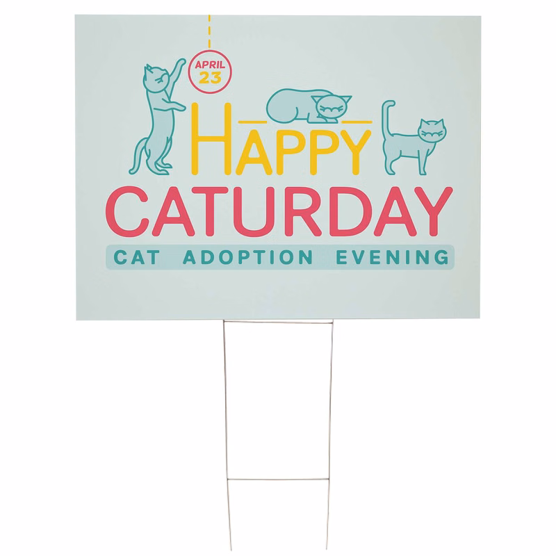 36" x 24" Corrugated Plastic Sign Kit (Single-Sided)