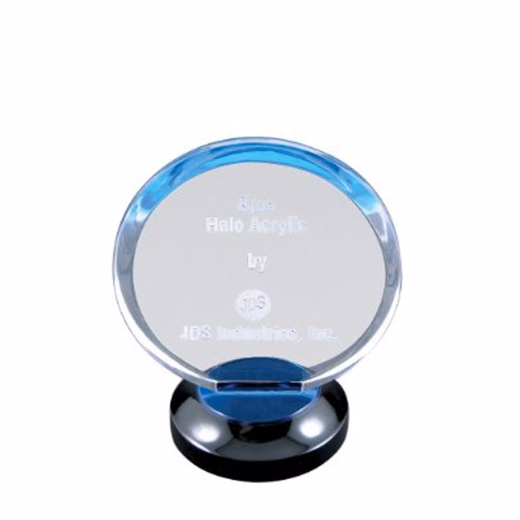 7" Blue Halo Acrylic with Base Award