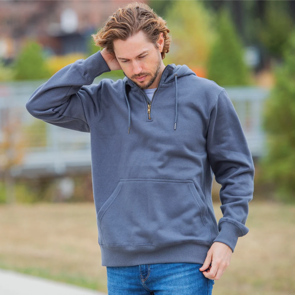 Defender, custom hoodie or sweatshirt with logo imprint 1