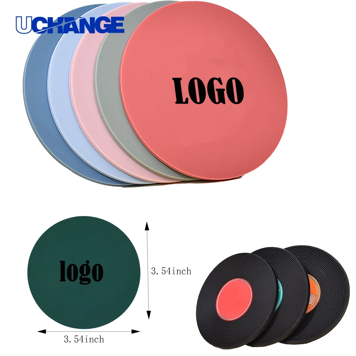 Full Color Waterproof PVC Coaster Mat 1