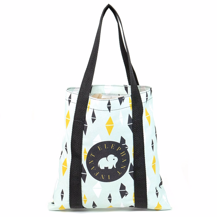 Small Flat Full Wrap Handle Tote (10.5"H x 10.5"W)