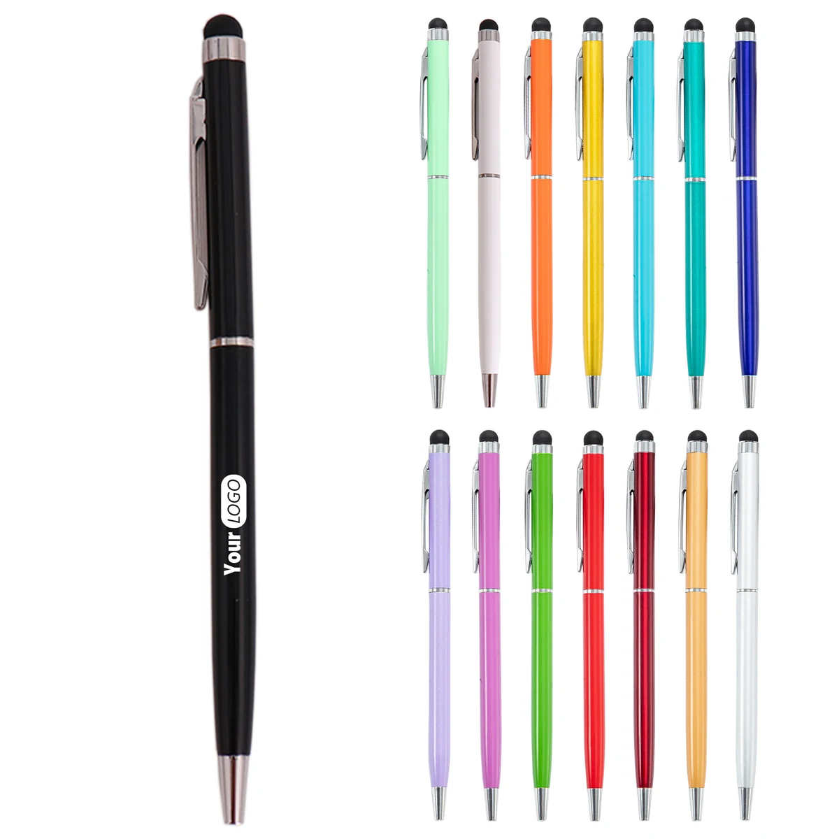 Metal 2-In-1 Rotatable Touchscreen Pen 1