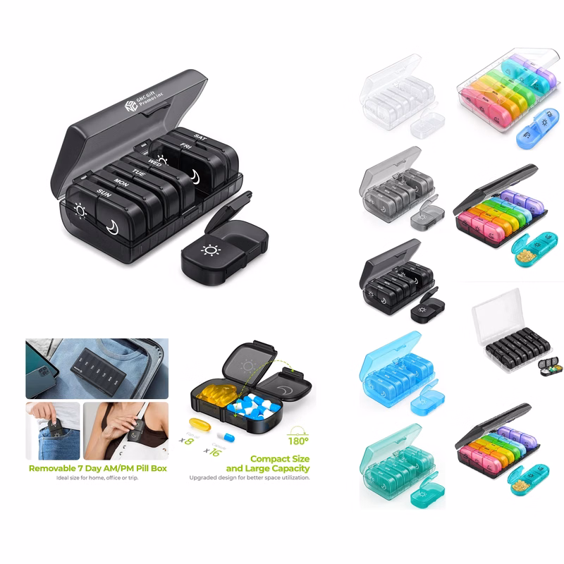 Pill Box 7 Day Organizer