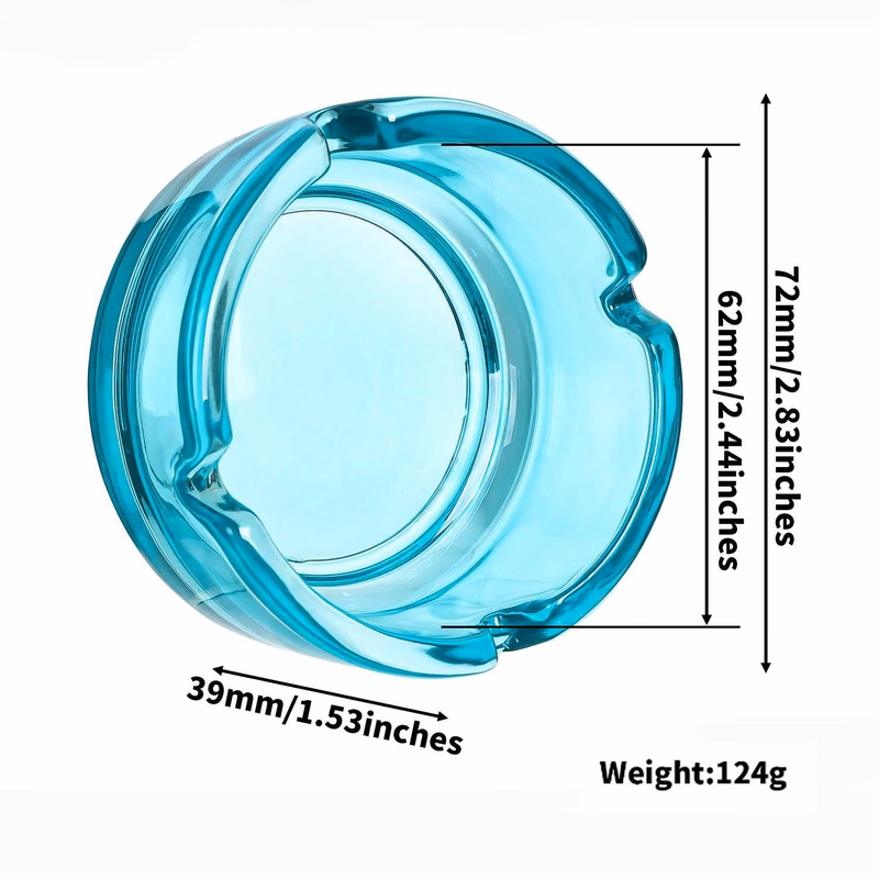 Glass Round Ashtray