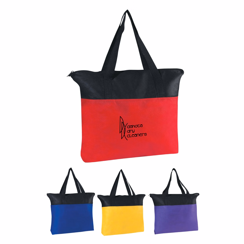 Non-Woven Zippered Recycled Tote Bag