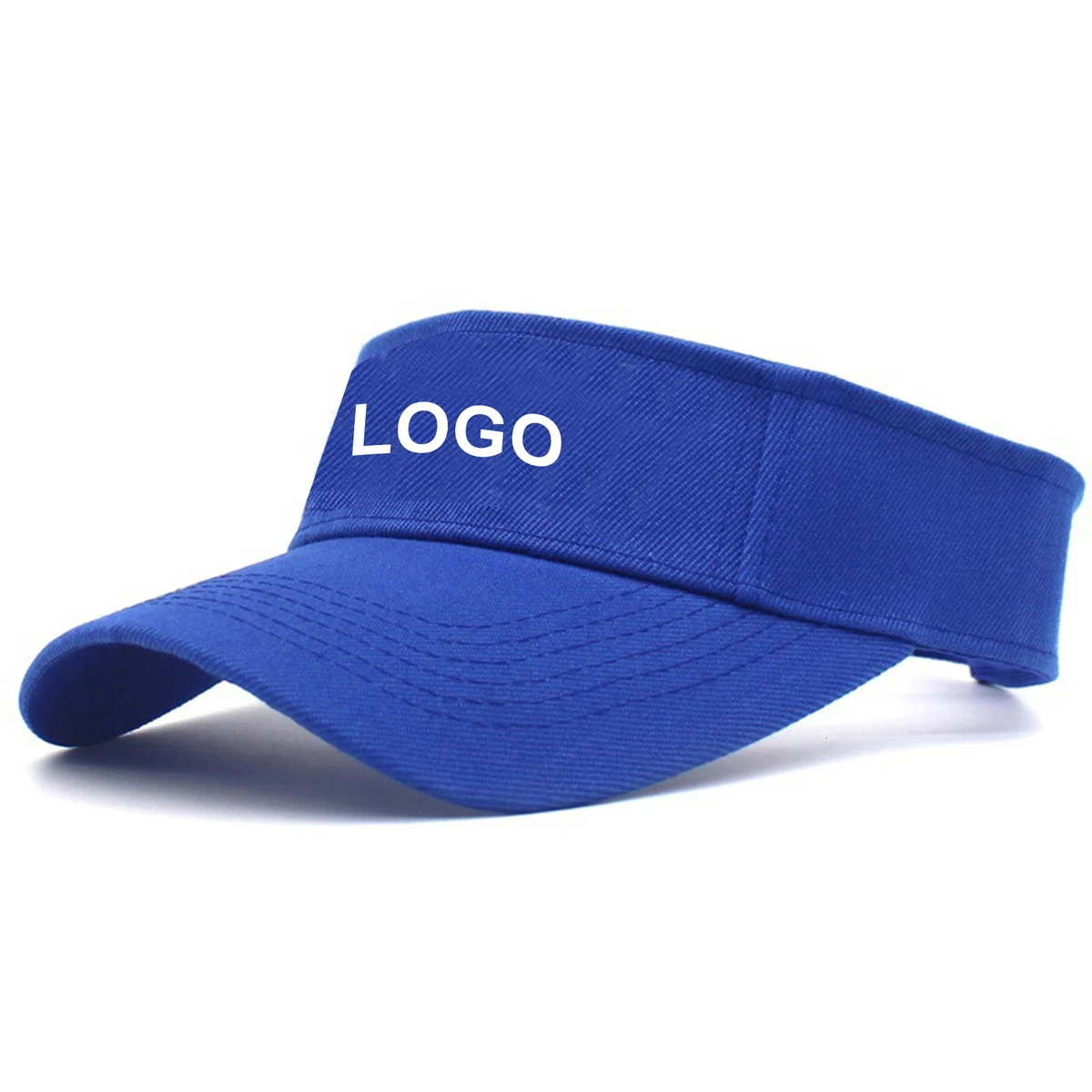 Cotton Sunproof Sport Visor Hats With Velcro 1