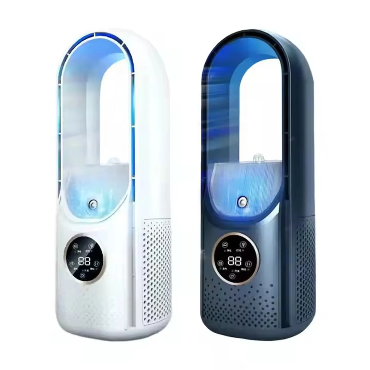 USB Plugged Bladeless Tower Desktop Fan 1