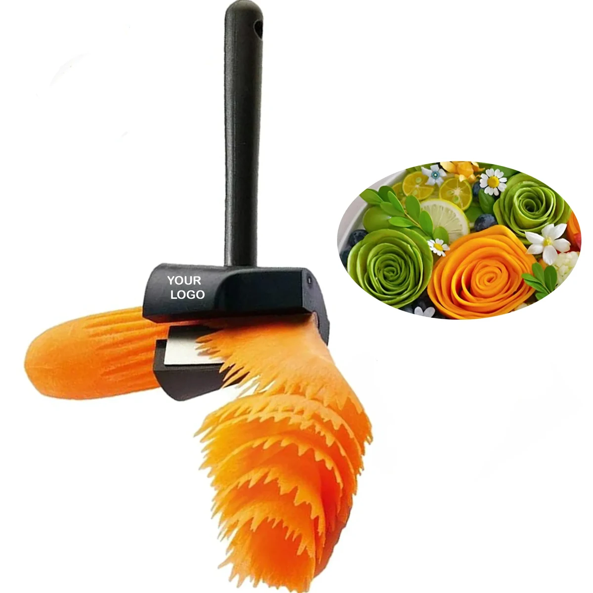 Carrot Curler And Peeler Salad Flower 1