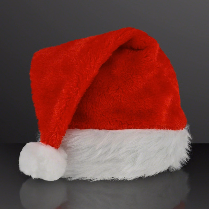 Fuzzy Soft Red Santa Hats (Non-Light Up)